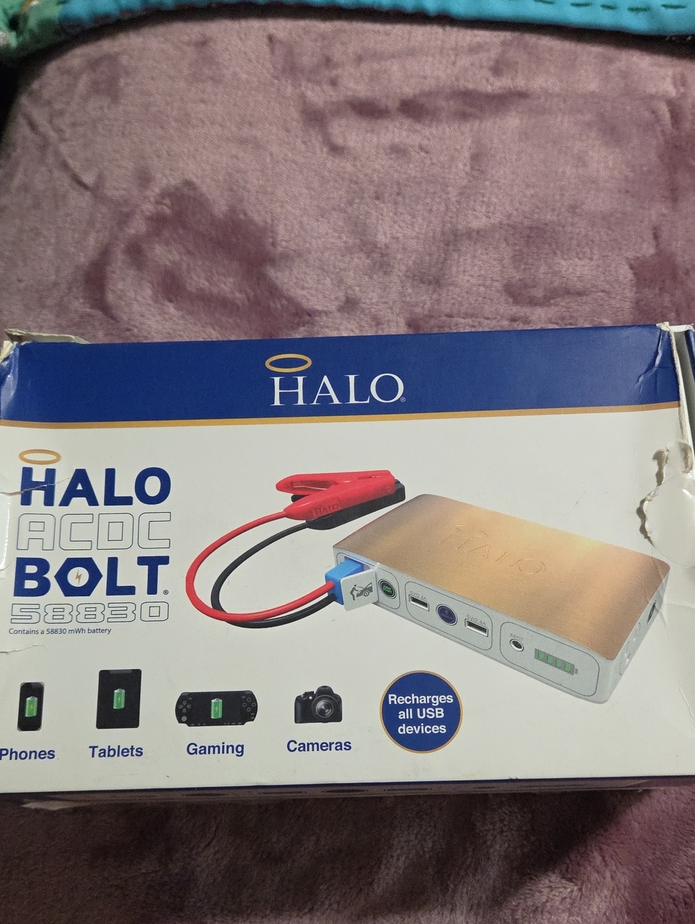 Halo ACDC Bolt Portable Car Battery Jump Starter And Power Bank